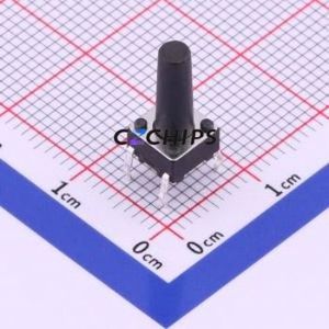 TS-1095-A165B2-D1 Tactile Switch Through hole-4P,6x6mm Switch Single Pole Single Throw Round Button 1.8N Through Hole - Product Image 1