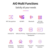 Sistema de control de acceso de asistencia de reconocimiento facial terminal de mano móvil portátil Android de gran oferta OEM