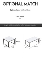 Grand mobilier de bureau moderne, ensemble de canapés créatifs pour réception, salon confortable et durable Escritorio
