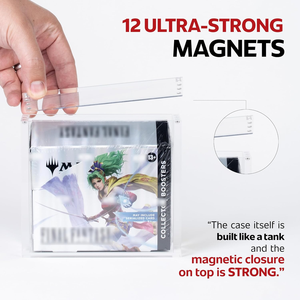 Moderne UV-beständige Acryl-Vitrine für <span class=keywords><strong>Magic</strong></span> Gathering Final Fantasy Sammler-Booster-Box mit Magnetdeckel-Schutz - Product Image 2