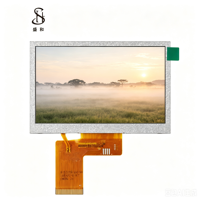 Écran LCD graphique TFT IPS LCM BOE 4,3 pouces, résolution 480x272, RVB 40PIN LVDS I2C, rétroéclairage LED, luminosité 600 cd/m², NV3047