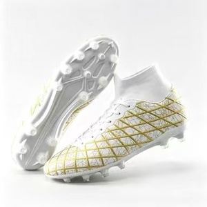 Scarpe <span class=keywords><strong>da</strong></span> <span class=keywords><strong>Calcio</strong></span> Traspiranti in Maglia a Taglio Alto, Antiscivolo <span class=keywords><strong>con</strong></span> Tacchetti Lunghi, Stivali <span class=keywords><strong>da</strong></span> <span class=keywords><strong>Calcio</strong></span> <span class=keywords><strong>con</strong></span> Colletto a <span class=keywords><strong>Calzino</strong></span> per Allenamento e Partite per Adulti - Product Image 1