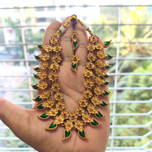 Ensemble de colliers en pierre de Pota mate Jewel Market Heritage avec motifs floraux -12731577PGR - Product Image 2