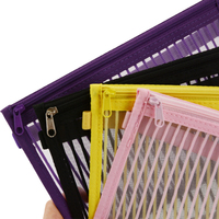 Sac poche pour agenda Journal, pochettes en forme de champignon trou à fermeture éclair, pour organiser les disques A5 et B6