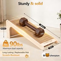 Griffoir pour chat en liège naturel - Écologique et durable - Remplaçable - 29 pouces de hauteur - Jouet et cadeau pour chat d'intérieur