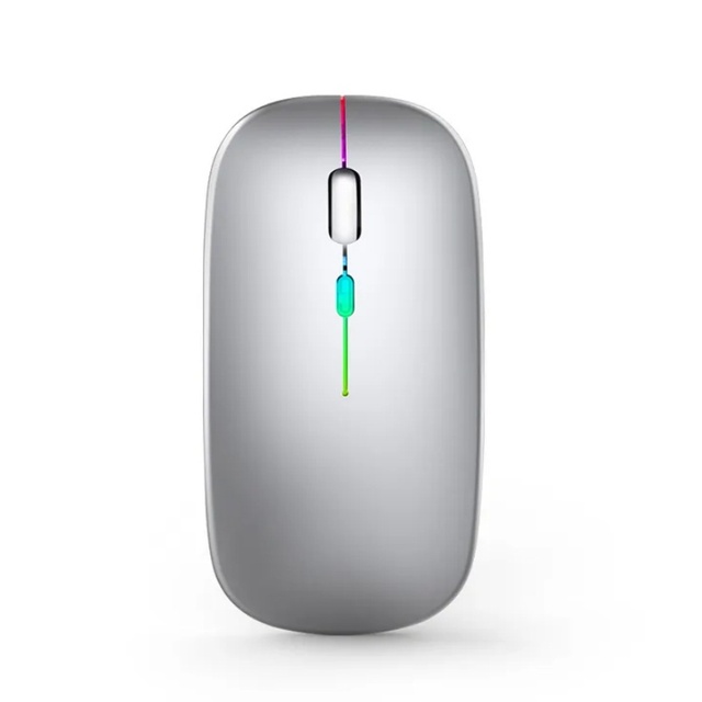 Wireless Mouse Mini Optical 1600DPI RGB Ergonomic Design Programmable Buttons Right-Handed for Laptop PC