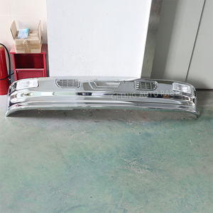 อะไหล่ตัวถังรถบรรทุกเกลิง อุปกรณ์ตกแต่งหลังการขาย กันชนหน้าโครเมียมสำหรับรถบรรทุกอีซูซุ 600P 100P NPR NQR N-SERIES - Product Image 6