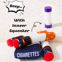 Drôle interactif peluche chien Cigarette jouets 3 paquets Giggle Puff Stick jouets avec une boîte