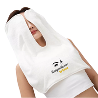 Ensemble de démaquillage en microfibre de polyester, serviette en U, logo personnalisé, bandeau assorti, qualité professionnelle pour salon