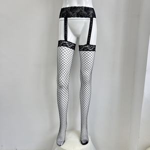 Lingerie Sexy da donna con <span class=keywords><strong>calze</strong></span> <span class=keywords><strong>reggicalze</strong></span> aderenti in pizzo e <span class=keywords><strong>a</strong></span> <span class=keywords><strong>rete</strong></span> - Product Image 1