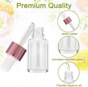 Wholesale Flat Shoulder <b>Pink</b> Frosted 20ml 30ml 50ml 100ML 120ml Sterile Glass Serum <b>Bottle</b> With Dropper Pipette - Product Image 2