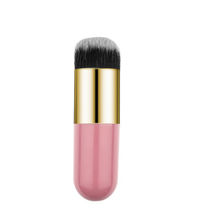 Synthetic Hair Fan Makeup Brush Plastic Handle for <b>Foundation</b> Highlight Loose Powder Blending - Product Image 6