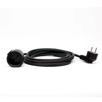 Prise UE H05VV-F 2 broches 0.75mm2 CCA 3 broches UE rallonge européenne CEE 7/7 Schuko mâle français femelle câble d'extension