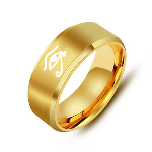 Anillo <span class=keywords><strong>de</strong></span> acero inoxidable con amuleto <span class=keywords><strong>de</strong></span> <span class=keywords><strong>Ojo</strong></span> <span class=keywords><strong>de</strong></span> <span class=keywords><strong>Horus</strong></span>, egipcio, <span class=keywords><strong>Ra</strong></span>, Udjat, Egipto, Rey Faraón, negro, para hombre <span class=keywords><strong>y</strong></span> mujer - Product Image 5