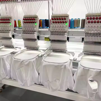 Machine à broder industrielle à 4 têtes de haute qualité 12 15 aiguilles 1200 tr/min nouvelle opération informatisée pour casquette/t-shirt/plat