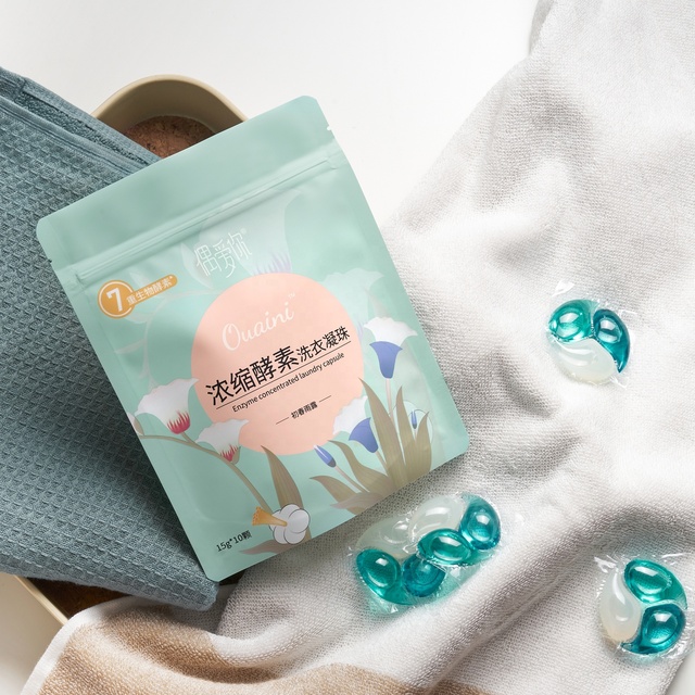 Biodegradable Laundry Pods with Detergent Soap Washing Capsules 3 in 1 Laundry Pods PVA Firm
