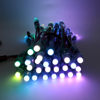 Vente flash : éclairage LED numérique RGB carré de 12 mm avec puce intégrée, programmable, étanche IP67, éclairage architectural extérieur