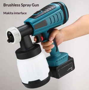 New lithium <b>battery</b> brushless spray gun high spray gun latex paint spraying tool spray gun tool - Product Image 4