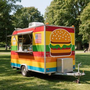 Carritos de Café Multifuncionales 2025, Carrito Móvil, Mini Camión de Comida con Helados, Remolque con Cocina Completa - Product Image 4