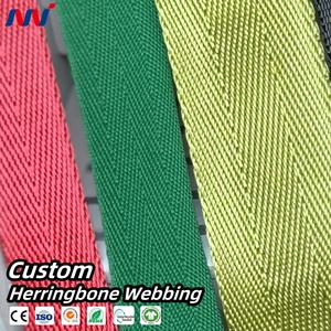 Sinh thái thân thiện tái chế rPet xương cá Webbing OEKO-TEX chứng nhận phân hủy sinh học giảm giá số lượng lớn với hỗ trợ vận chuyển toàn cầu - Product Image 1