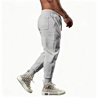 Pantalon de jogging pour hommes, style mode, avec coutures contrastées, chevilles élastiquées, idéal pour l'entraînement et les activités physiques