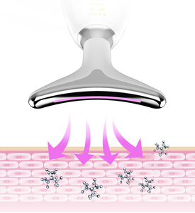 Masajeador de belleza de intensidad multinivel con cuatro modos, sonda ergonómica en forma de U, dispositivo tensor de piel facial y del cuello, venta al por mayor. - Product Image 6