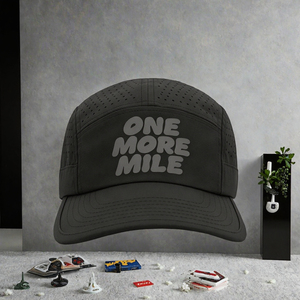 Casquette Snapback à lettres en relief contrastées, respirante, séchage rapide, 5 panneaux, pour le sport, la course à pied et les activités de plein air - Product Image 3