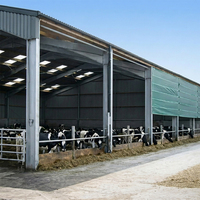 Construcción de Naves Prefabricadas de Acero Personalizadas para Granjas de Cabras, Ovejas, Vacas y Aves de Corral