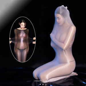 Biancheria intima sexy donna ultra sottile olio lucido collant corpo in seta trasparente su tutta la calza sacco a pelo 6447 - Product Image 1