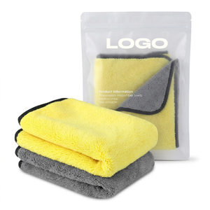 Serviette de <span class=keywords><strong>lavage</strong></span> auto professionnelle en microfibre ultra douce et super absorbante, <span class=keywords><strong>sans</strong></span> rayures, <span class=keywords><strong>sans</strong></span> peluches, en polaire corail, 30x30, 30x60, 40x40 cm - Product Image 1