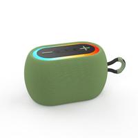   Enceintes portables robustes anti-poussière pour l'extérieur, avec poignée en plastique et caoutchouc, barre de son RGB, haut-parleur, subwoofer, audio TWS