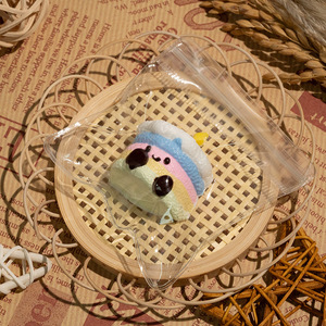 Mini Juguete Antiestrés de Silicona Serie JC, Lindo Llavero con Forma de Postre de Dibujos Animados, Divertido Regalo de Bolsillo para Aliviar el Estrés - Product Image 3
