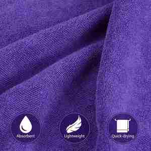 Serviette de sport de haute qualité pour la remise en forme, avec logo personnalisé, broderie en relief, écologique, séchage rapide, en microfibre épaisse - Product Image 2