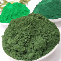 Poudre d'oxyde de fer colorée résistante aux intempéries LQ, matériau de construction perméable, pigment de revêtement spécial en oxyde de fer vert Fe2O3