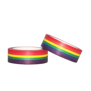 เทปวาชิสีรุ้ง 10 ม. กว้าง 15 มม. สำหรับตกแต่งสมุดบันทึกและงานฝีมือ - Product Image 1