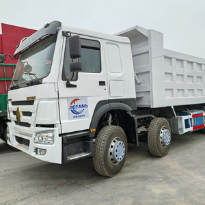 Système hydraulique Hyva équipé Sinotruk HOWO 8x4 camion à benne basculante blanc 15s décharge rapide pour la logistique de construction à haut rendement - Product Image 3