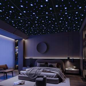 Starlight Polyester Vezel Plafond Akoestisch Paneel Met Led-Verlichting-Modern Ontwerp Voor Buiten/Buiten Gebruik - Product Image 3