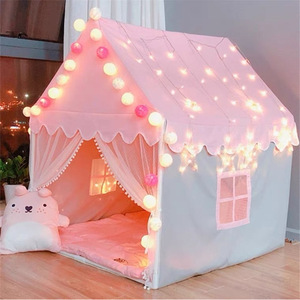 Tente de jeu pour enfants, maison de jeu, <span class=keywords><strong>tipi</strong></span>, château, thème princesse et fleurs, pour anniversaire, intérieur et extérieur - Product Image 2