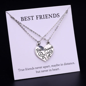 Mejor amigo Wishbone Ángel ala búho elefante llave corazón montaña mariposa libélula amistad fútbol cadena colgante collar - Product Image 1