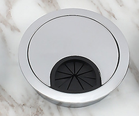 Accessoires de bureau modernes personnalisés : Cache-trous de bureau en alliage de zinc 60 mm, étanches, pour bureau, cuisine, chambre, salon