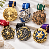 Concevez votre propre médaille en métal personnalisée avec ruban, médaille de récompense personnalisée, logo personnalisé pour les événements, cadeaux, vente en gros, OEM, ODM
