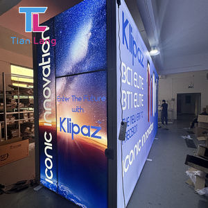 Vente en gros de boîte à lumière LED en tissu sans cadre, équipement de salon personnalisé avec cabines élégantes - Product Image 3