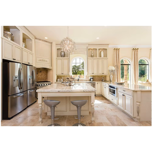 Nouvel arrivage Australie Canada garde-manger en érable chêne blanc pour salon cuisine en bois massif peinture îlot meubles de qualité éclairage d'armoire - Product Image 3