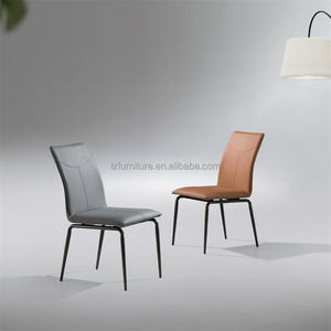 Stylish Luxury Modern Durable Adjustable Extendable Faux Leather High Back <b>Padded</b> Dining Room <b>Chairs</b> Top Home Furniture - Product Image 6
