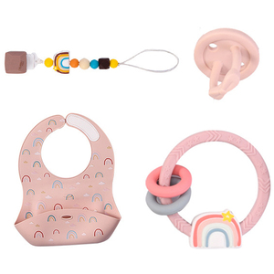 Vajilla de alimentación de silicona para niños aprendiendo <span class=keywords><strong>a</strong></span> <span class=keywords><strong>comer</strong></span> Tenedor de entrenamiento cuchara suministros para bebés babero de silicona juego de cuencos con ventosa - Product Image 5