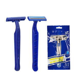 Xr जुड़वां ब्लेड पुरुषों के डिस्पोजेबल रेजर स्टेनलेस स्टील ब्लेड के लिए एर्गोनोमिक हैंडल - Product Image 1