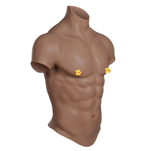 ชุดกล้ามเนื้อซิลิโคนสำหรับคอสเพลย์หน้าอกผู้ชายพร้อมแขนชุดกล้ามเนื้อปลอมเหมือนจริงสำหรับผู้ชาย - Product Image 2