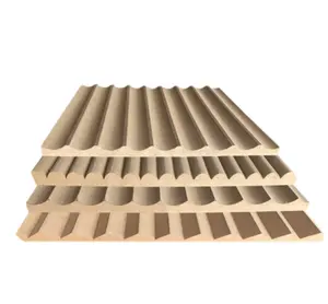 Wave MDF Cladding Board Interior Home Decoration Indoor Wall Panel Water ripple molding Wall Board 3d wall panel