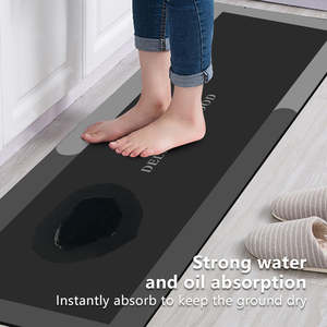 พรมเช็ดเท้า2ชิ้นแผ่นรองในครัวแบบซับน้ำได้ดี - Product Image 5