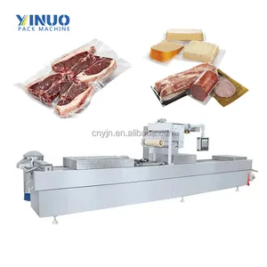 Auto Food Stretch Film Vacuum Thermoforming Packaging Machine Meat Thermoforming Vacuum Packing Machine Rigid MAP Tray Sealer